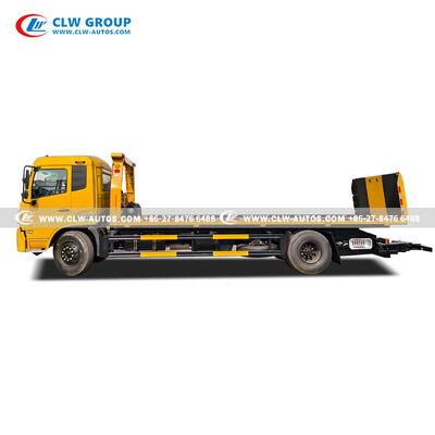 Dongfeng Tianlong 4x2 Wrecker Truck with 8-10 Ton Winch and One-to-Two Towing Capability Featuring Full Sliding & Tilting Flatbed