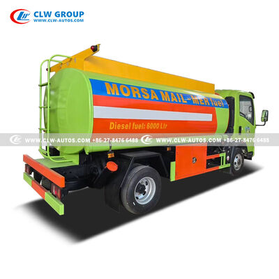 Sinotruk HOWO 4x2 6,000L Fuel Tanker Truck with PTO-Driven Gear Oil Pump and Optional Fuel Dispenser