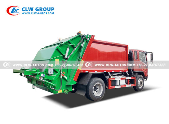 FAW Jiefang Tiger VH 4x2 8m³ Compactor Garbage Truck with PLC Hydraulic Control and High-Pressure Hydraulic Compaction
