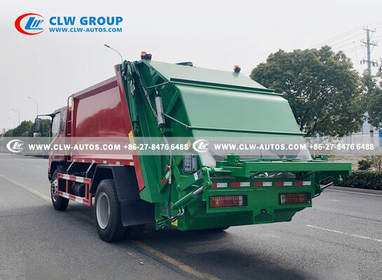FAW Jiefang Tiger VH 4x2 8m³ Compactor Garbage Truck with PLC Hydraulic Control and High-Pressure Hydraulic Compaction
