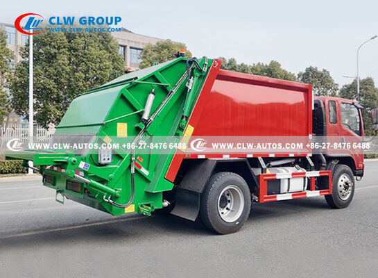 FAW Jiefang Tiger VH 4x2 8m³ Compactor Garbage Truck with PLC Hydraulic Control and High-Pressure Hydraulic Compaction