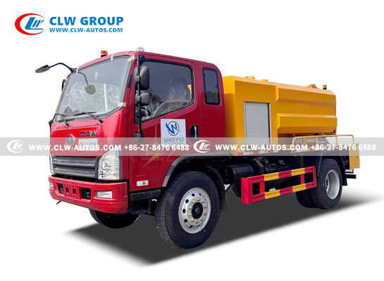 FAW Jiefang Tiger VH 5m³ Sewer Cleaning Vacuum Truck with High-Pressure Jetting and High-Efficiency Vacuum System