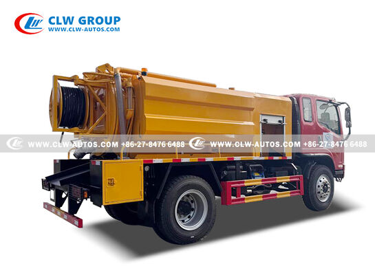FAW Jiefang Tiger VH 5m³ Sewer Cleaning Vacuum Truck with High-Pressure Jetting and High-Efficiency Vacuum System