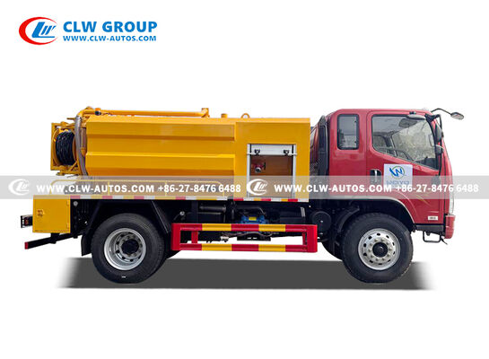 FAW Jiefang Tiger VH 5m³ Sewer Cleaning Vacuum Truck with High-Pressure Jetting and High-Efficiency Vacuum System