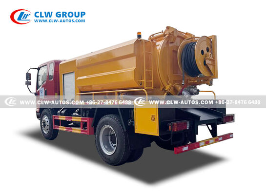 FAW Jiefang Tiger VH 5m³ Sewer Cleaning Vacuum Truck with High-Pressure Jetting and High-Efficiency Vacuum System