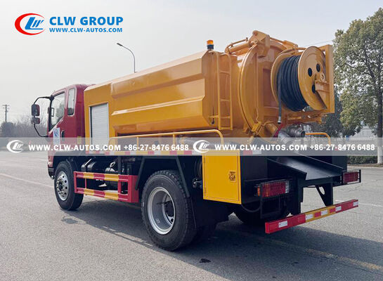 FAW Jiefang Tiger VH 5m³ Sewer Cleaning Vacuum Truck with High-Pressure Jetting and High-Efficiency Vacuum System