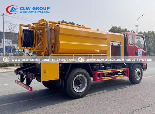 FAW Jiefang Tiger VH 5m³ Sewer Cleaning Vacuum Truck with High-Pressure Jetting and High-Efficiency Vacuum System