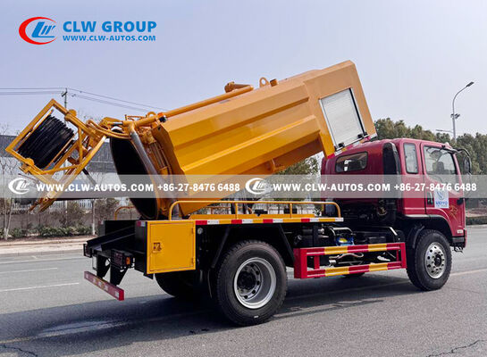 FAW Jiefang Tiger VH 5m³ Sewer Cleaning Vacuum Truck with High-Pressure Jetting and High-Efficiency Vacuum System