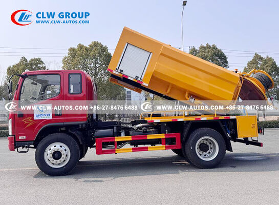FAW Jiefang Tiger VH 5m³ Sewer Cleaning Vacuum Truck with High-Pressure Jetting and High-Efficiency Vacuum System