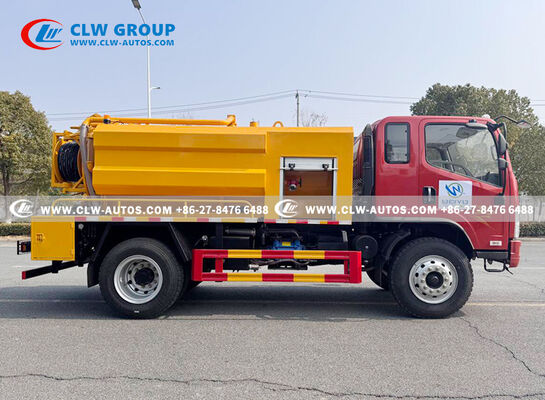 FAW Jiefang Tiger VH 5m³ Sewer Cleaning Vacuum Truck with High-Pressure Jetting and High-Efficiency Vacuum System