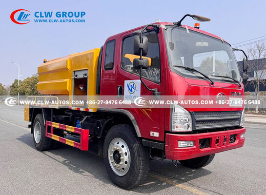 FAW Jiefang Tiger VH 5m³ Sewer Cleaning Vacuum Truck with High-Pressure Jetting and High-Efficiency Vacuum System