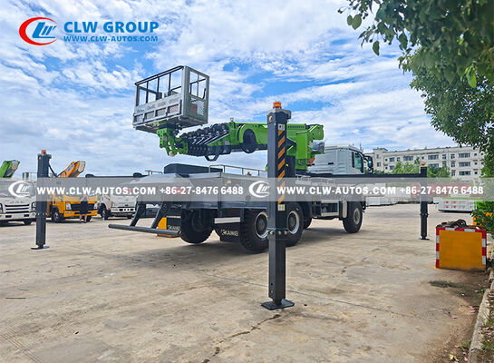 HOWO 6×6 All-Wheel Drive 45m Working Height Aerial Work Truck with 360° Continuous Rotation