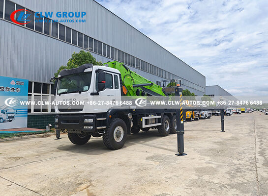 HOWO 6×6 All-Wheel Drive 45m Working Height Aerial Work Truck with 360° Continuous Rotation
