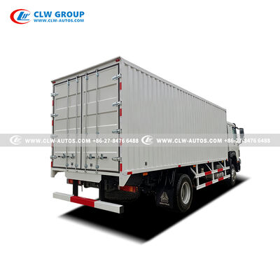 Sinotruk HOWO 300HP 4x2 Box Cargo Truck with Enclosed Cargo Box – Heavy-Duty Van for Logistics & Freight