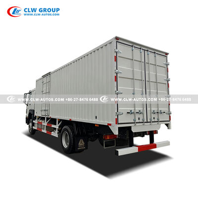 Sinotruk HOWO 300HP 4x2 Box Cargo Truck with Enclosed Cargo Box – Heavy-Duty Van for Logistics & Freight