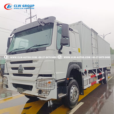 Sinotruk HOWO 300HP 4x2 Box Cargo Truck with Enclosed Cargo Box – Heavy-Duty Van for Logistics & Freight