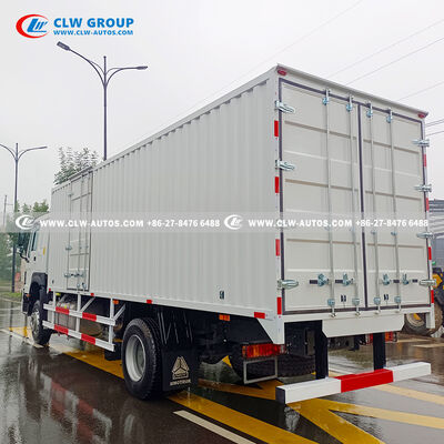 Sinotruk HOWO 300HP 4x2 Box Cargo Truck with Enclosed Cargo Box – Heavy-Duty Van for Logistics & Freight