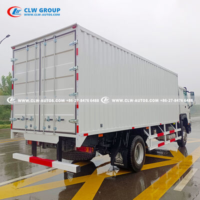 Sinotruk HOWO 300HP 4x2 Box Cargo Truck with Enclosed Cargo Box – Heavy-Duty Van for Logistics & Freight