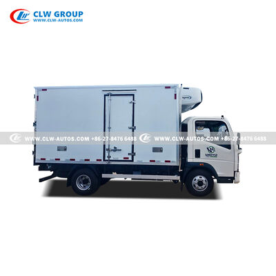 HOWO RHD 3 Ton Refrigerated Truck with Carrier Supra 550 Independent Cooling Unit for Cold Chain Delivery