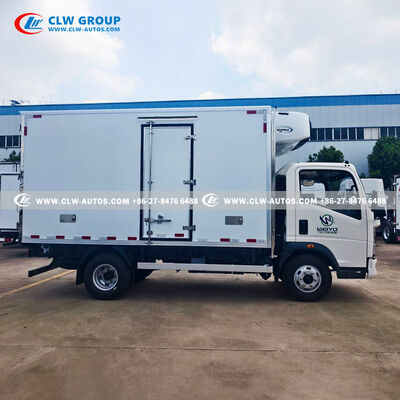 HOWO RHD 3 Ton Refrigerated Truck with Carrier Supra 550 Independent Cooling Unit for Cold Chain Delivery