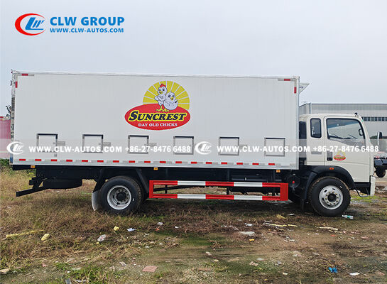HOWO 40,000-60,000pcs Capacity Day Old Chick Transport Truck with Constant Temperature Control and Multi-layer Stainless Steel Shelves