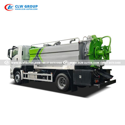 ISUZU 4x2 Vacuum Suction Truck with High-Pressure Jetting System and Fully Sealed Leak-Proof Design