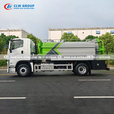 ISUZU 4x2 Vacuum Suction Truck with High-Pressure Jetting System and Fully Sealed Leak-Proof Design