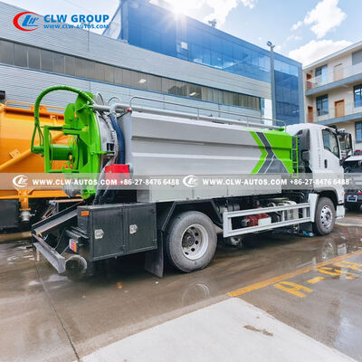 ISUZU 4x2 Vacuum Suction Truck with High-Pressure Jetting System and Fully Sealed Leak-Proof Design