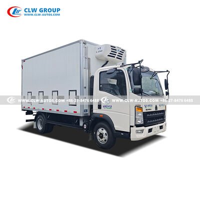 HOWO 4X2 4.2m Day-Old Chick Transport Truck with 20,000 Chick Capacity and Hanxue L-Z560 Refrigeration Unit