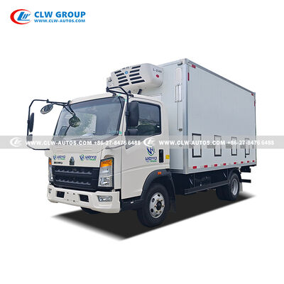 HOWO 4X2 4.2m Day-Old Chick Transport Truck with 20,000 Chick Capacity and Hanxue L-Z560 Refrigeration Unit