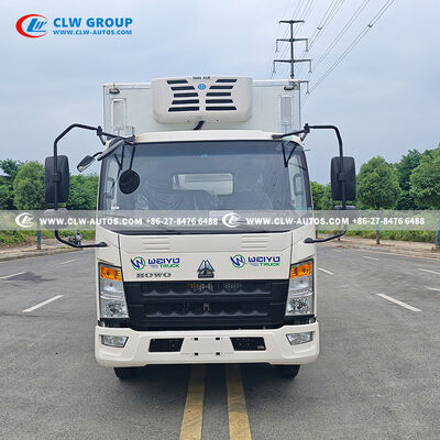 HOWO 4X2 4.2m Day-Old Chick Transport Truck with 20,000 Chick Capacity and Hanxue L-Z560 Refrigeration Unit