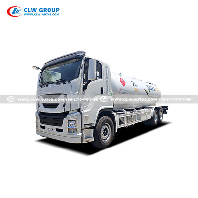 ISUZU GIGA 6x4 21m³ LPG Bobtail Truck with 380HP Euro VI Engine and Q345R Steel Tank for Propane Delivery