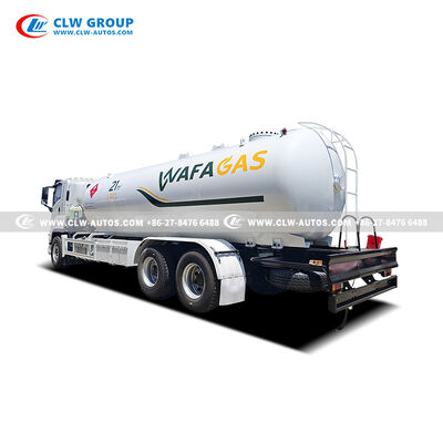 ISUZU GIGA 6x4 21m³ LPG Bobtail Truck with 380HP Euro VI Engine and Q345R Steel Tank for Propane Delivery