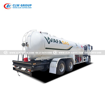 ISUZU GIGA 6x4 21m³ LPG Bobtail Truck with 380HP Euro VI Engine and Q345R Steel Tank for Propane Delivery