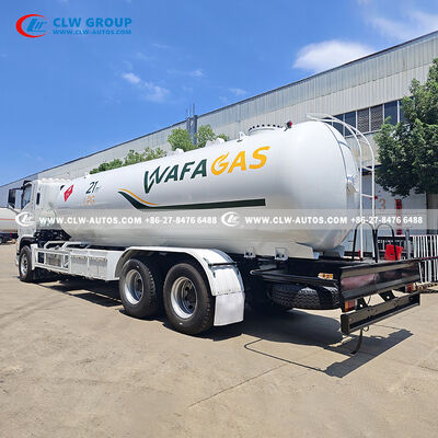 ISUZU GIGA 6x4 21m³ LPG Bobtail Truck with 380HP Euro VI Engine and Q345R Steel Tank for Propane Delivery