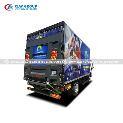 ISUZU KV600 5-Ton Dry Cleaning Delivery Truck with Insulated Cargo Box and 2-Ton Hydraulic Tailgate