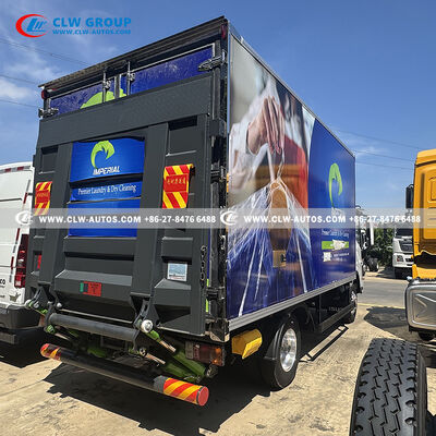 ISUZU KV600 5-Ton Dry Cleaning Delivery Truck with Insulated Cargo Box and 2-Ton Hydraulic Tailgate