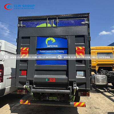 ISUZU KV600 5-Ton Dry Cleaning Delivery Truck with Insulated Cargo Box and 2-Ton Hydraulic Tailgate