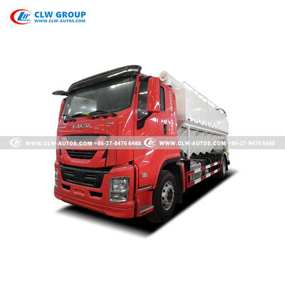 ISUZU 20m³ Bulk Feed Transport Truck For Chicken Feed Delivery