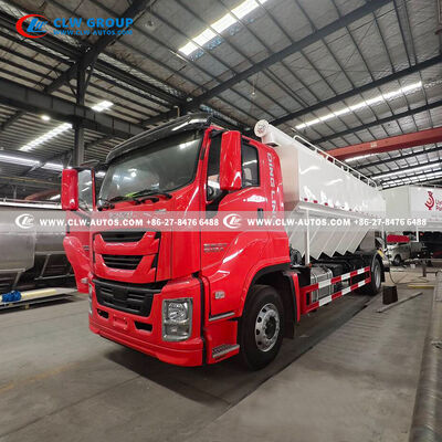 ISUZU 20m³ Bulk Feed Transport Truck For Chicken Feed Delivery