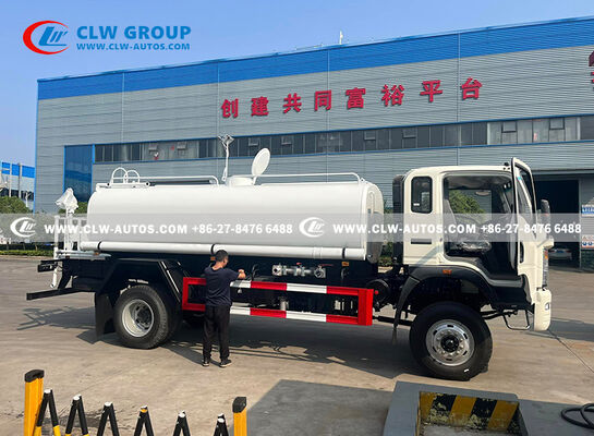 Sinotruk HOWO 4×4 All-Wheel Drive Water Sprinkler Truck with 10,000-liter Capacity and Yuchai 160HP Engine