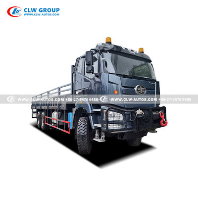 FAW J6P 6×6 25-Ton Off-Road Cargo Truck with 390HP Engine and 10-Ton Winch for Heavy Duty Mining & Logistics