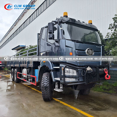 FAW J6P 6×6 25-Ton Off-Road Cargo Truck with 390HP Engine and 10-Ton Winch for Heavy Duty Mining & Logistics