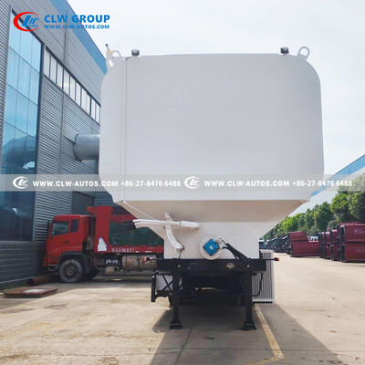 66 CBM Animal Bulk Feed Trailer for Poultry and Livestock Feed Transport