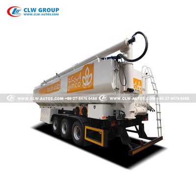 66 CBM Animal Bulk Feed Trailer for Poultry and Livestock Feed Transport