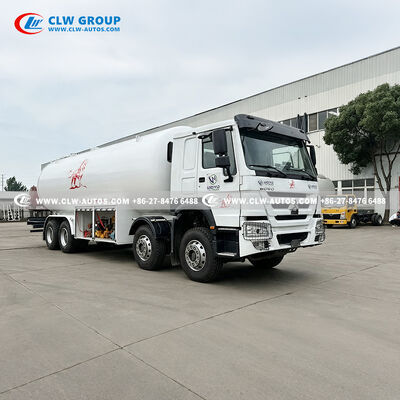 Sinotruk HOWO 8x4 35.5m³ High-Capacity LPG Bobtail Truck with WEICHAI 365-400HP Engine and Q345R Steel Tank