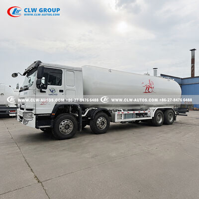 Sinotruk HOWO 8x4 35.5m³ High-Capacity LPG Bobtail Truck with WEICHAI 365-400HP Engine and Q345R Steel Tank