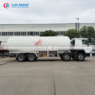 Sinotruk HOWO 8x4 35.5m³ High-Capacity LPG Bobtail Truck with WEICHAI 365-400HP Engine and Q345R Steel Tank