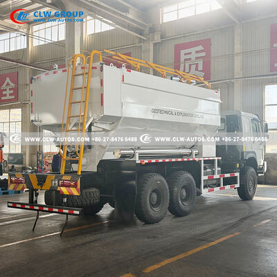 Sinotruk HOWO 8x4 ANFO Explosive Mixing Truck with 400HP WEICHAI Engine, 15-18m³ Stainless Steel Material Box, and PLC Digital Control System