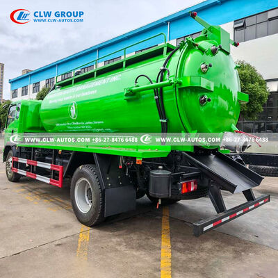 Sinotruk HOWO RHD 10m³ Carbon Steel Tank Sewage Suction Truck with Yuchai 160HP Euro II Engine and Yifeng SK-12 Water Ring Vacuum Pump